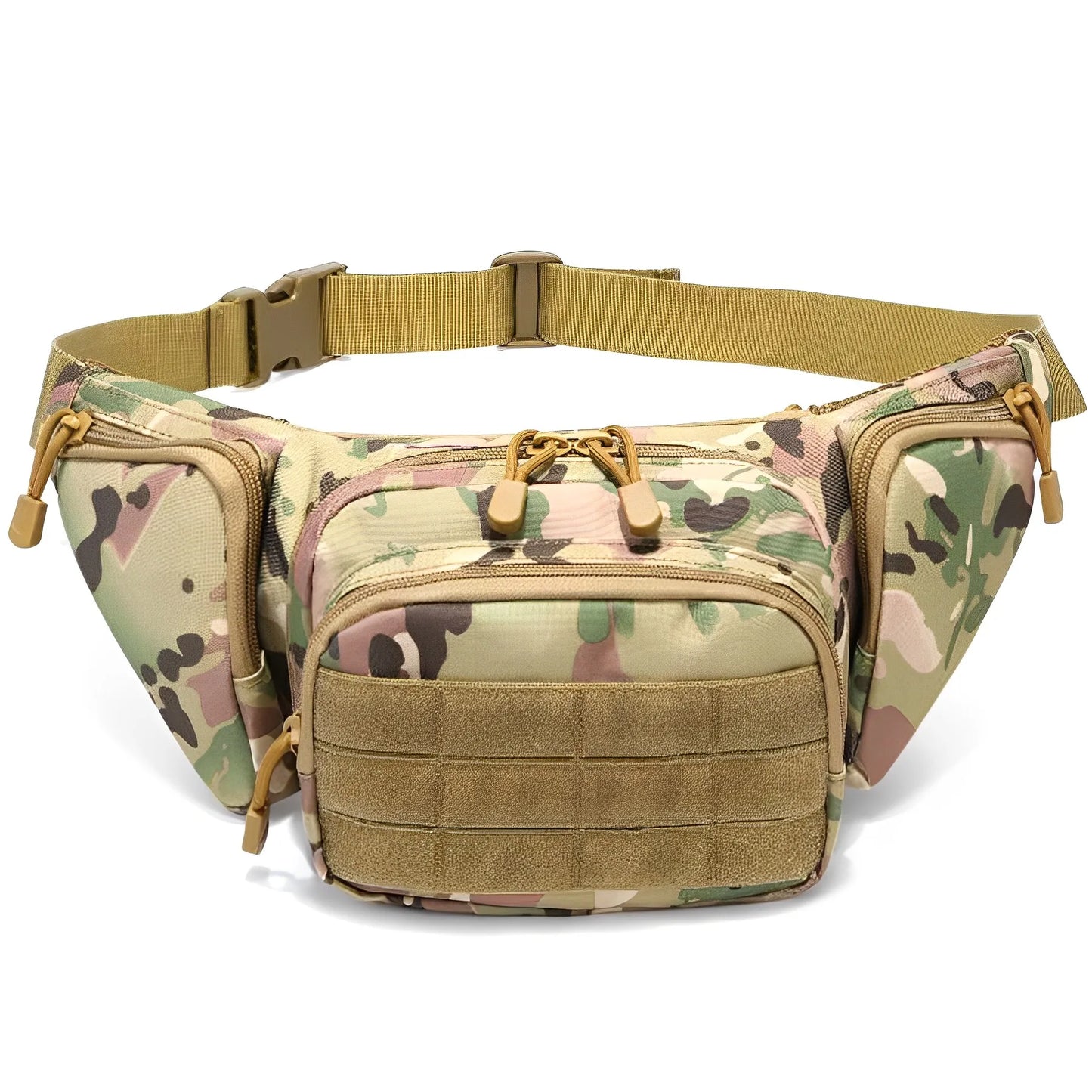 Marsupio Tattico Multifunzionale Unisex in Nylon Borsa a Tracolla per Escursionismo ad Alta Capacità
