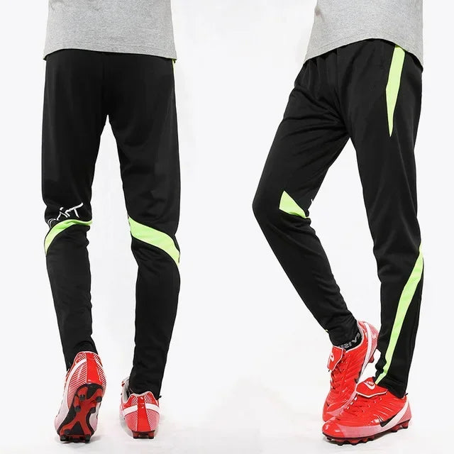Pantaloni sportivi da corsa da uomo con tasche con cerniera Pantaloni da jogging da calcio Pantaloni sportivi da allenamento Pantaloni da calcio da basket Pantaloni da allenamento da uomo