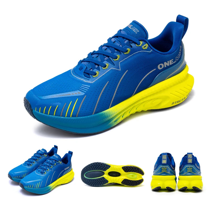 Onemix Nuove Scarpe Da Corsa Ammortizzanti Uomo Runner Antiscivolo Per Esterno Scarpe Da Ginnastica Sportive