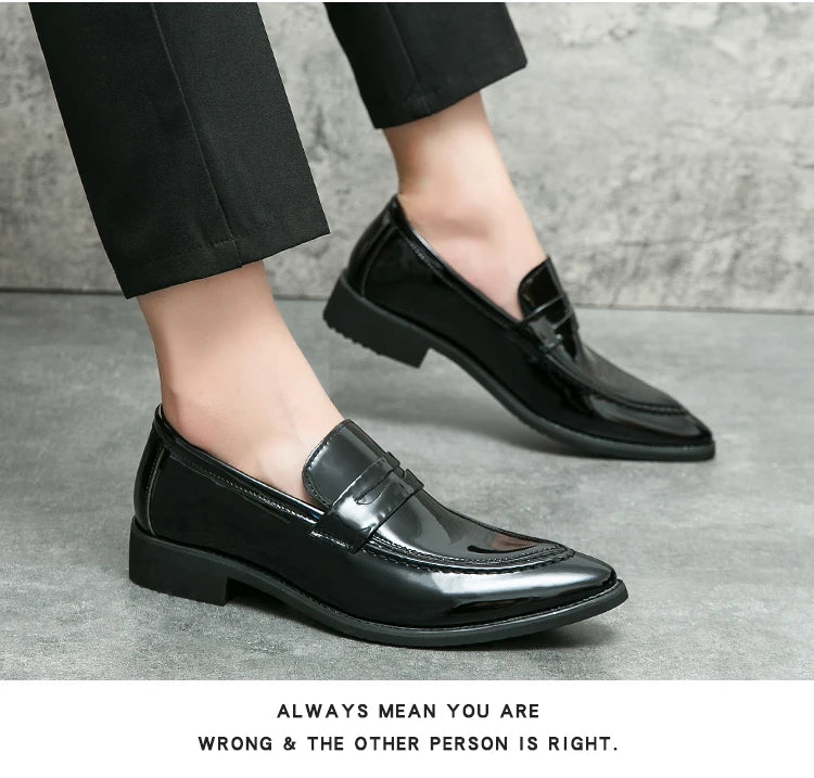 Scarpe Da Uomo In Pelle Oxford Verdi E Viola Scarpe Da Lavoro Classiche Mocassini Casual Eleganti