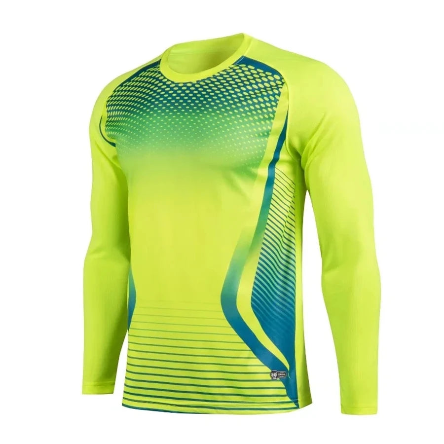Maglie Da Portiere Da Calcio Uomo Traspirante Con Protezione Del Gomito Stampa Personalizzata Kit Sportivo