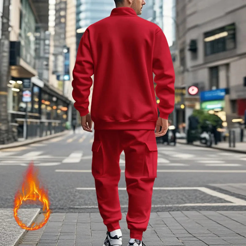 Pantaloni Sportivi Con Cerniera Calda In Velluto Da Uomo Casual Autunno Inverno 2024