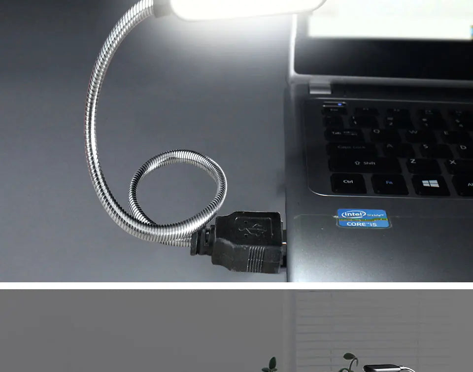 Homefish Lampada LED USB Mini Flessibile Lettura Notturna Portatile per Power Bank Laptop Notebook PC