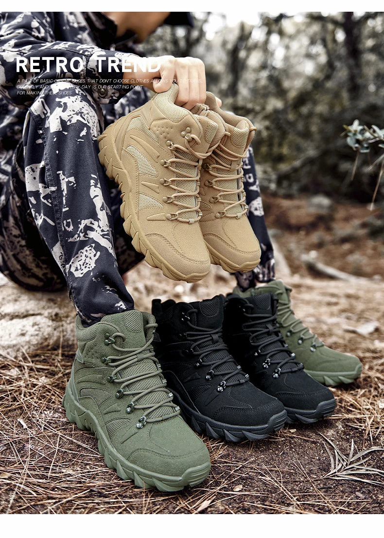 Stivali Da Allenamento Da Combattimento Uomo Scarpe Da Trekking Per Pesca E Caccia Sneakers Da Uomo