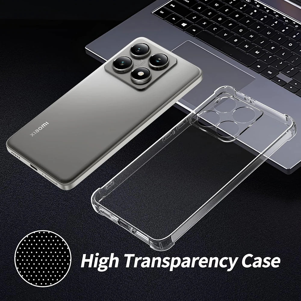 Custodia Morbida In Silicone Antiurto Trasparente Per Xiaomi Mi 11 11T Pro Lite 5G E Modelli 12 13 14 15