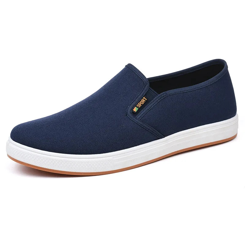 Scarpe Da Ginnastica In Tela Da Uomo Basse Leggere Vulcanizzate Slip On Casual Spedizione Gratuita A Prezzi Accessibili