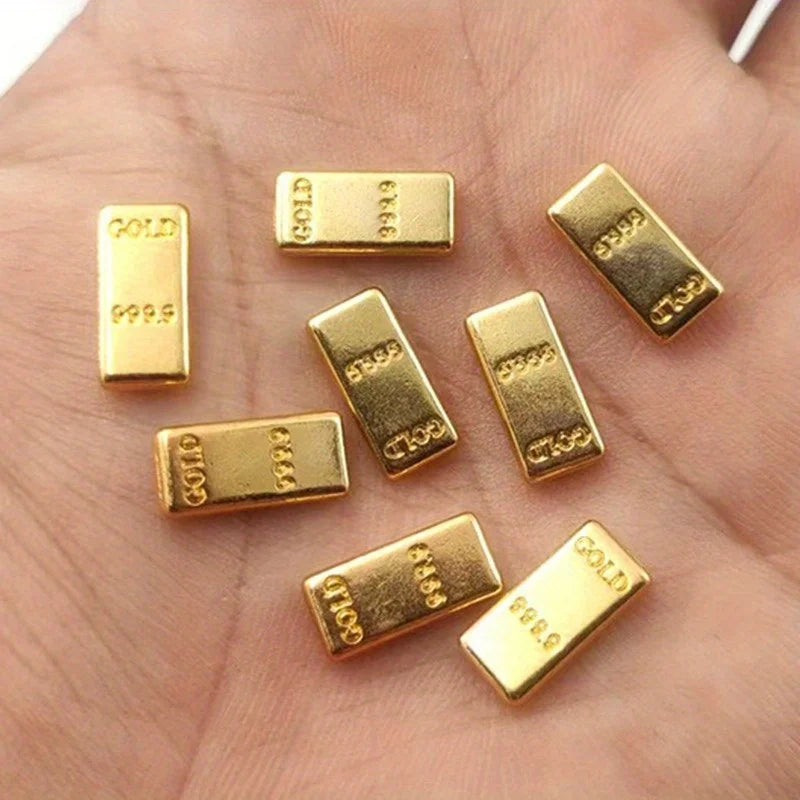 Mini Barra D'Oro Simulata In Lega Di Zinco Decorazione Per La Casa E Il Desktop Regalo Inaugurazione Della Casa