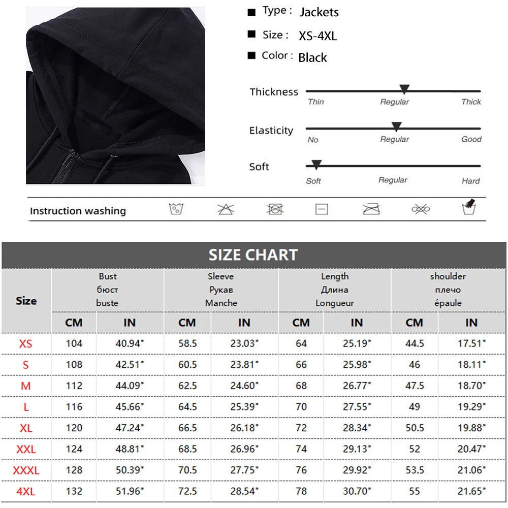 Felpe Da Uomo Autunnali Con Cappuccio Zip Slim Fit Giacca Maniche Lunghe Abbigliamento Maschile