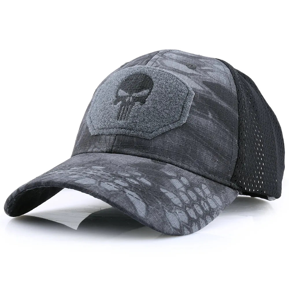 Cappello Da Baseball Universale Per Uomo E Donna Traspirante Protezione Solare Berretto Sportivo All Aperto Con Teschio