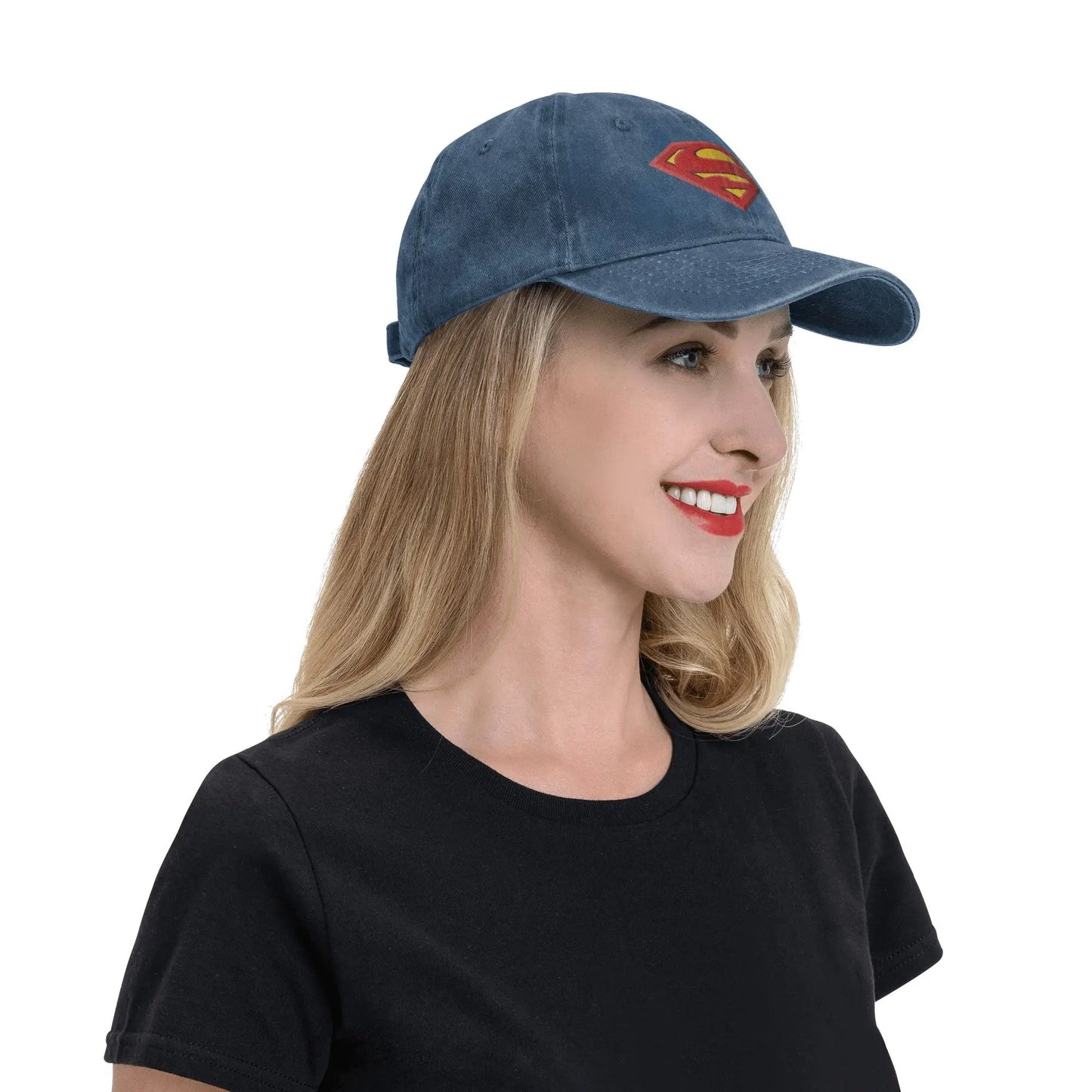 Berretti Da Baseball Unisex Con Logo Superman Estivo Retro Cosplay Stile Vintage Autentico