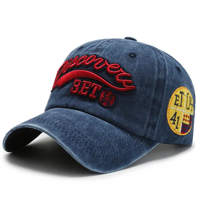Berretto Da Baseball Unisex Cotone Lavato Con Ricamo Lettere Snapback Estate 2022 Hip Hop Casquette