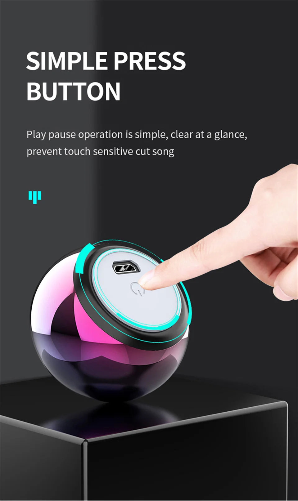 Mini Altoparlante Bluetooth Con Microfono TWS Cassa Di Risonanza Portatile HiFi Per Musica Su Smartphone Tablet Metallo