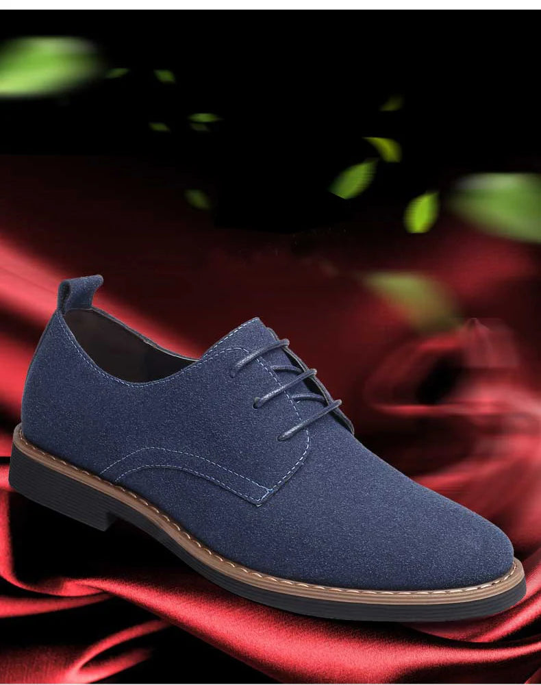 Scarpe Eleganti Da Uomo In Pelle Scamosciata Oxford Mocassini Derby Lusso Casual Classiche