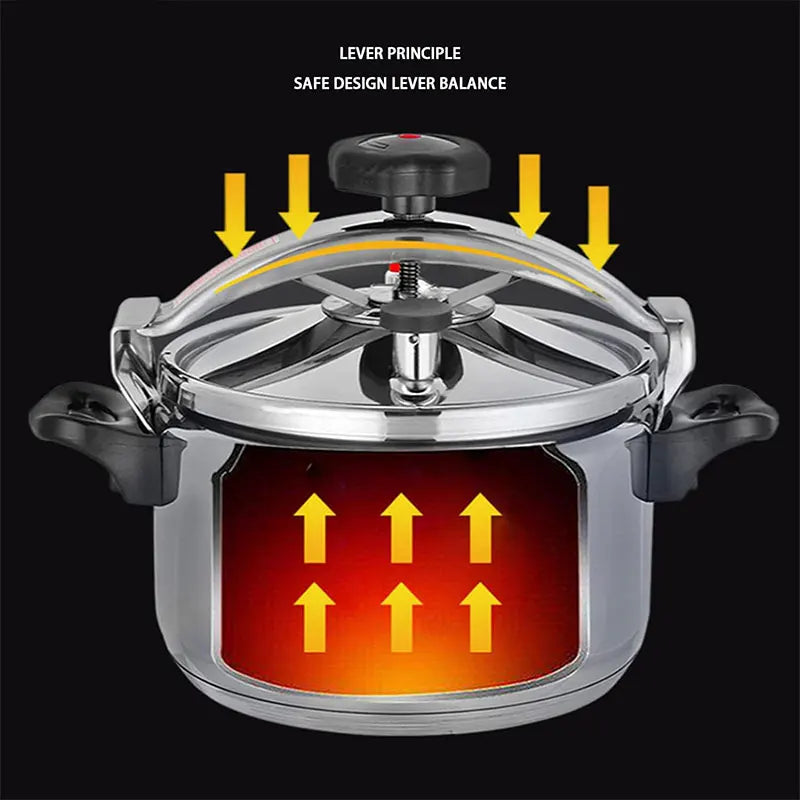 Pentola A Pressione In Alluminio Da 4 A 5 Litri Con Coperchio Easy Lock Antideflagrante Sicura A Gas