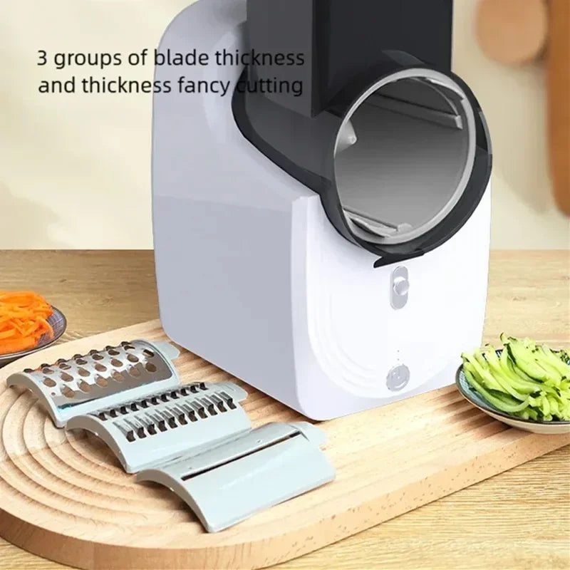 Affettatrice Di Verdure Multifunzione Per Cucina Domestica Elettrica Con Trituratore Automatico