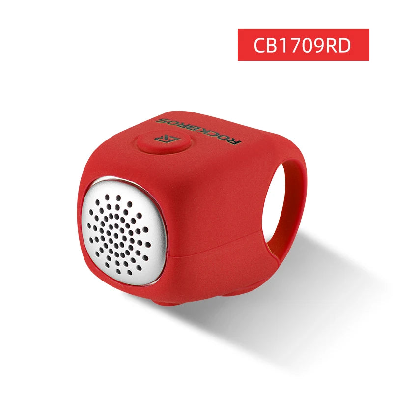 RockBros Campanello Per Ciclismo Elettrico 90 dB Campana MTB Manubrio Gel Di Silice Anello A Conchiglia Bicicletta