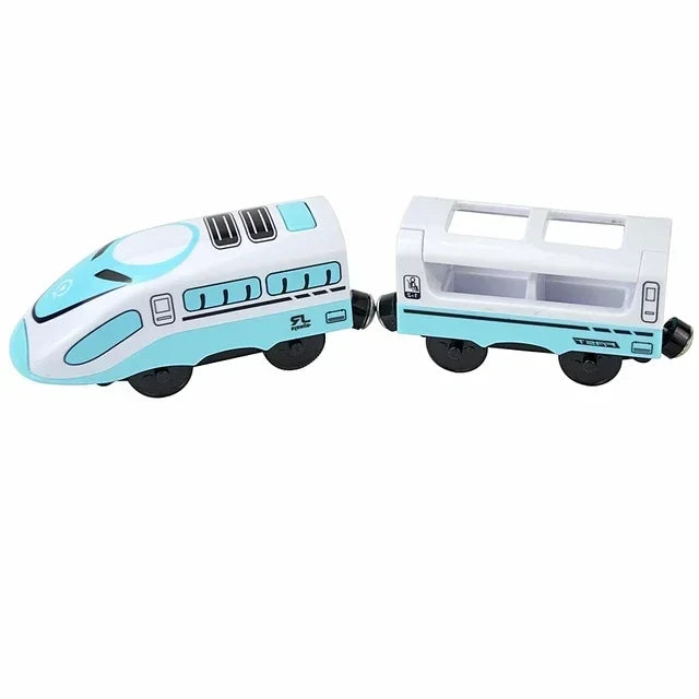 Locomotiva In Legno Magnetica Per Bambini Giocattolo Treno Con Pista Ferrovia Educativa