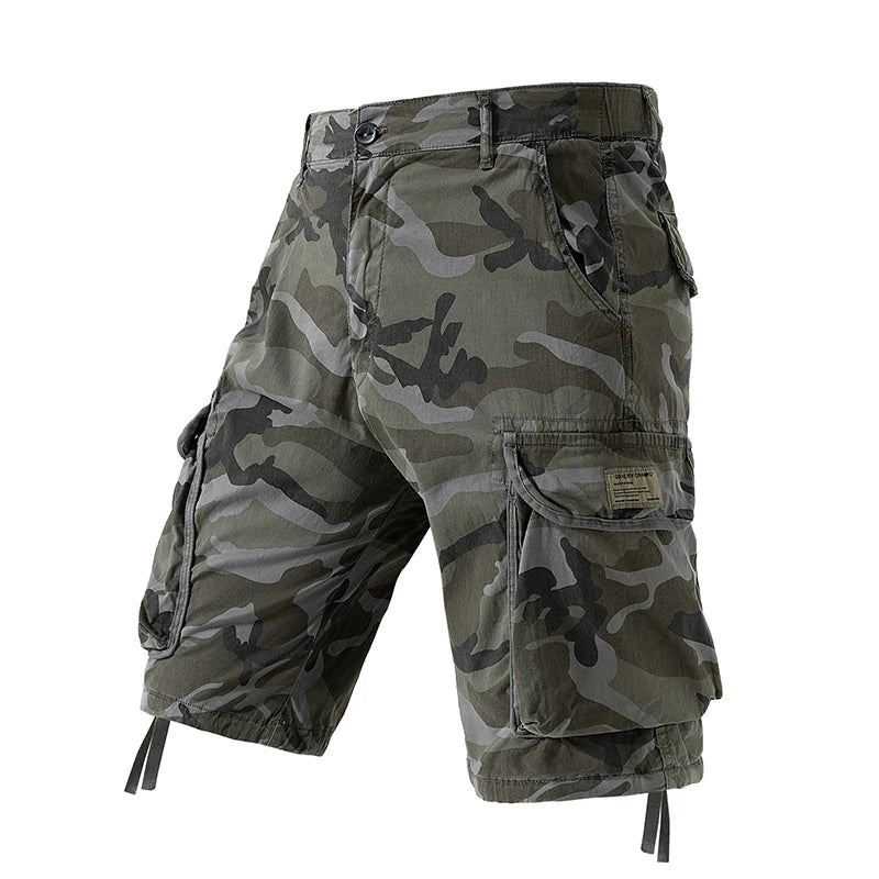 Pantaloncini Cargo Estivi Da Uomo In Cotone Con Tasche Multitasche Per Spiaggia E Tempo Libero Casual Primavera