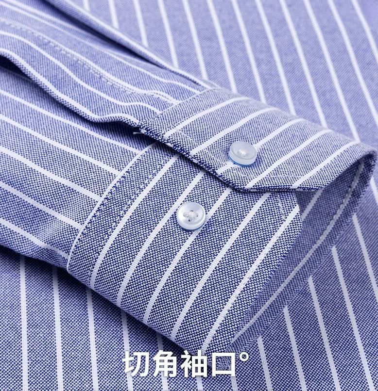 Camicie Scozzesi a Righe Da Uomo In Cotone Oxford Maniche Lunghe Con Bottoni Taglie 6XL 7XL Business Casual
