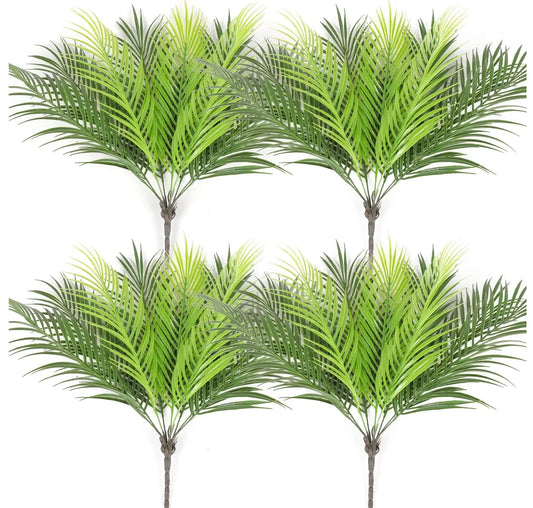 Palma Artificiale Tropicale Con Rami Di Foglie In Plastica Verde Per Decorazione Giardino Esterno Misure 50 90 120 Cm
