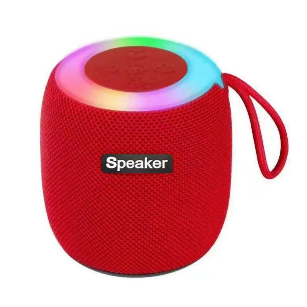 Altoparlante Bluetooth Portatile Con Luce RGB Mini Subwoofer Suono Stereo Senza Fili Per Campeggio Auto Casa