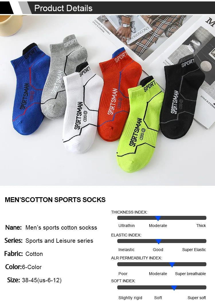 Calzini Corti Da Uomo Per Basket E Corsa Con Rete Traspirante Assorbenti Odori Pack 6 Paia