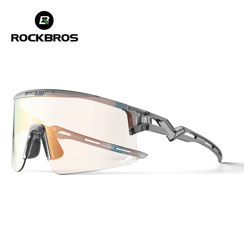 RockBros Occhiali Da Sole Da Ciclismo Ultraleggeri Unisex Con Protezione UV Fotocromatici Antivento Per MTB E Strada