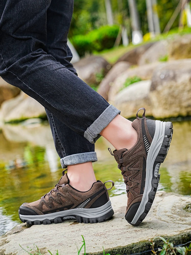 Scarpe Da Trekking Grandi Da Uomo Per Lavoro All Aperto Comode E Resistenti All Usura Sneakers Casual Traspiranti