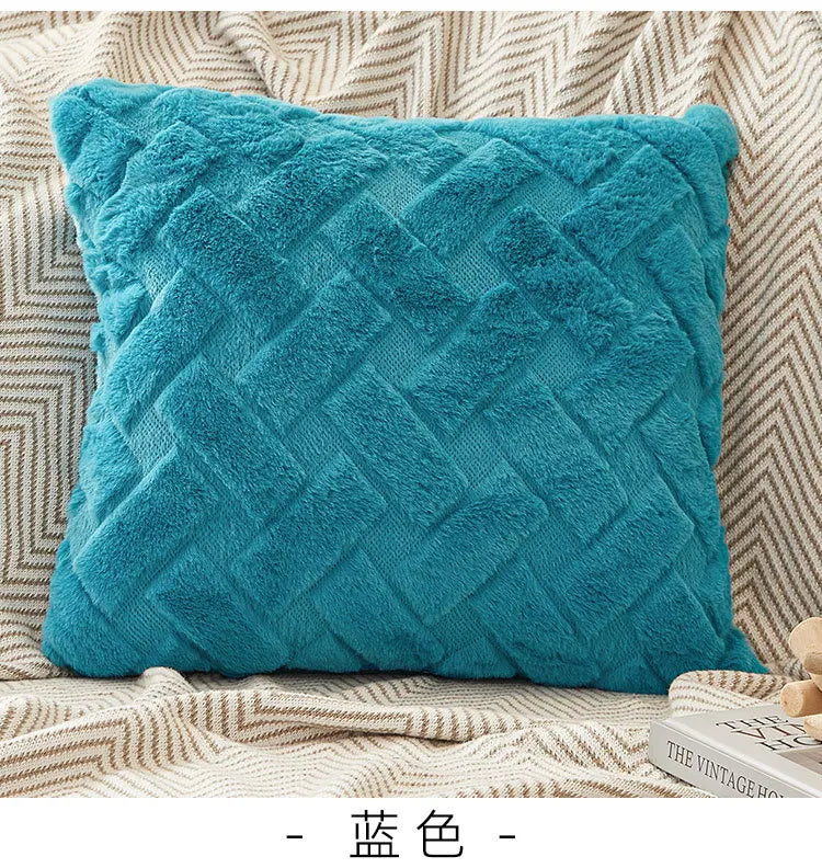 Fodera Per Cuscino In Peluche 45x45 E 30x50 Cm Per Divano Soggiorno Federa Quadrata In Cotone Decorazioni Per La Casa