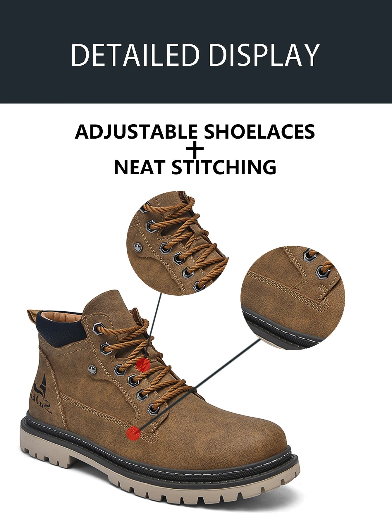 Stivali Da Uomo In Pelle Fatti A Mano Per Lavoro E Trekking Outdoor Antiscivolo Invernali
