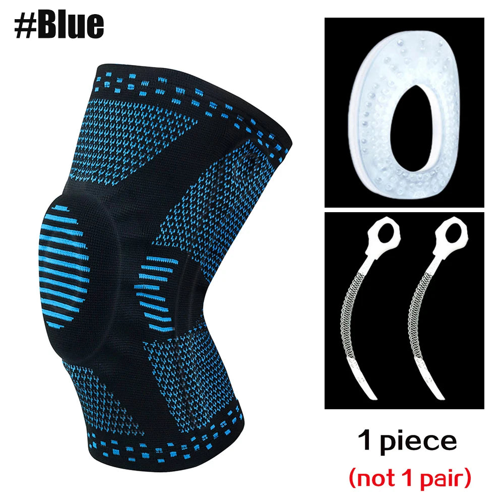 Ginocchiera Protezione Rotula In Silicone Per Atleti Sportivi Compressione Supporto Per Basket