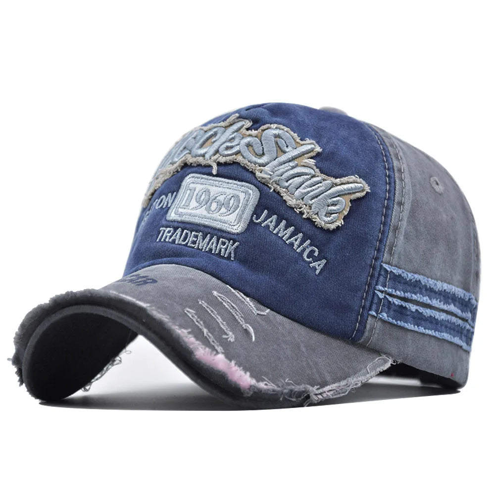Berretti Da Baseball Ricamati 1969 In Cotone Lavato Unisex Adolescenti Hip Hop Vintage Protezione Solare