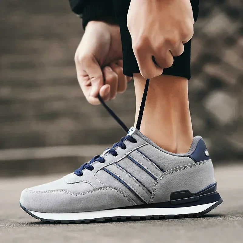 Scarpe Da Ginnastica Da Uomo In Pelle Di Alta Qualità Traspiranti Scarpe Casual Piatte 2022 Nuove