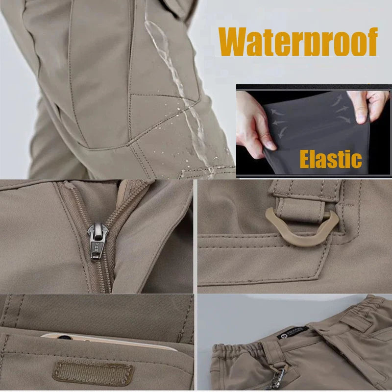 Pantaloni Tattici da Uomo Mazerout per Campeggio Escursionismo Trekking Arrampicata Tessuto con Asciugatura Rapida