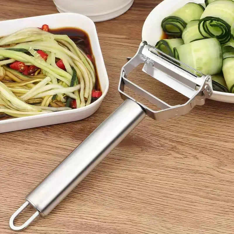 Pelapatate Da Cucina In Acciaio Inossidabile A Doppia Testa Multifunzione Per Frutta E Verdura Per Uso Domestico