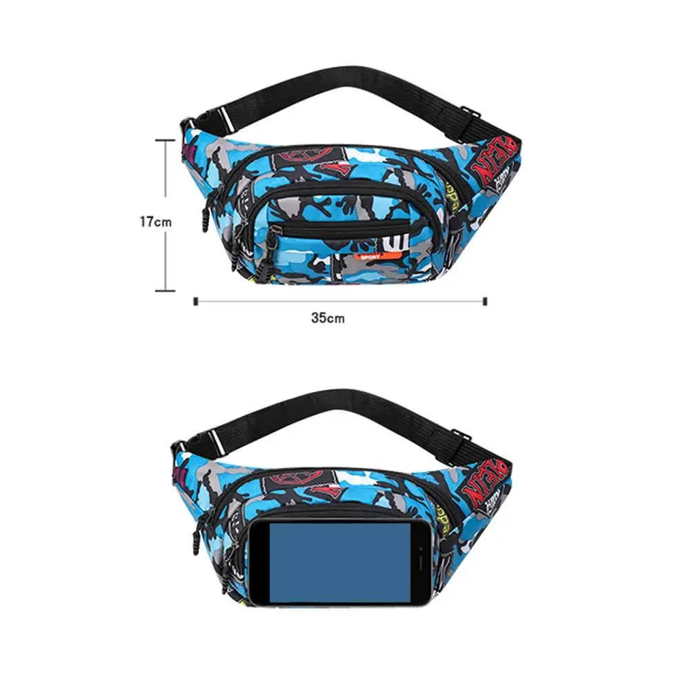 Marsupio Impermeabile Da Esterno In Tela Alta Capacità Stile Coreano Per Sport All Aperto Banana Bag Uomo Donna