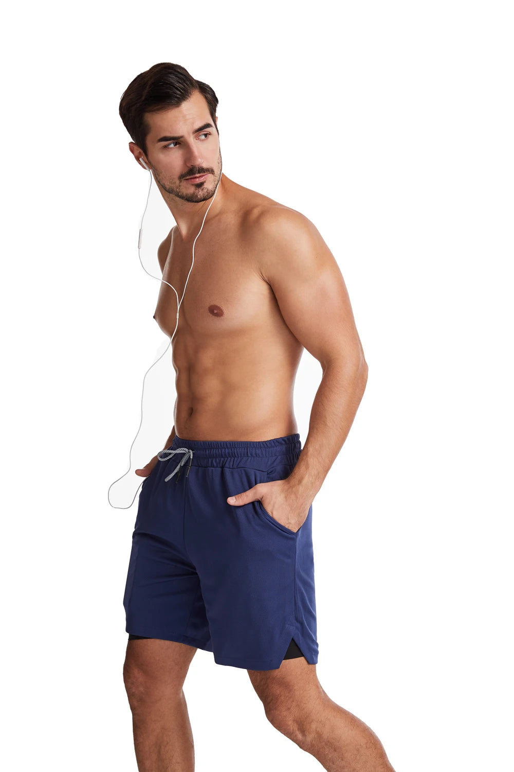 Pantaloncini Da Corsa Da Uomo 2 In 1 Palestra Allenamento Fitness Estivi 2025 Nuovi