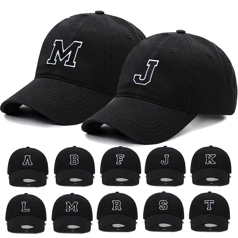 Berretto Da Baseball Unisex Ricamato Lettera AZ Cotone Morbido Alta Qualità Protezione Solare Snapback