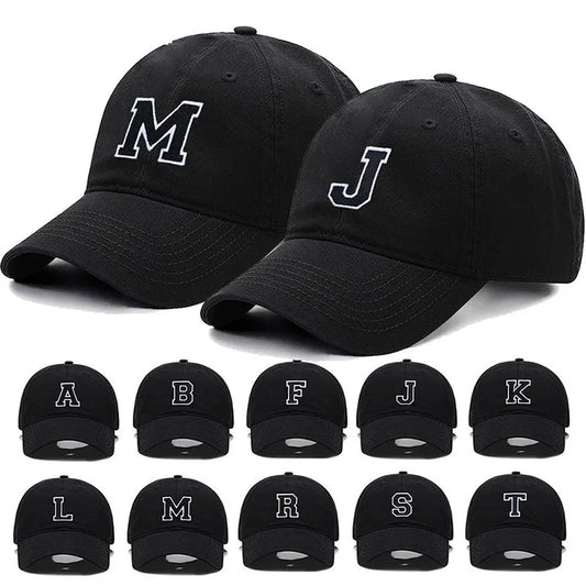 Berretto Da Baseball Unisex Ricamato Lettera AZ Cotone Morbido Alta Qualità Protezione Solare Snapback