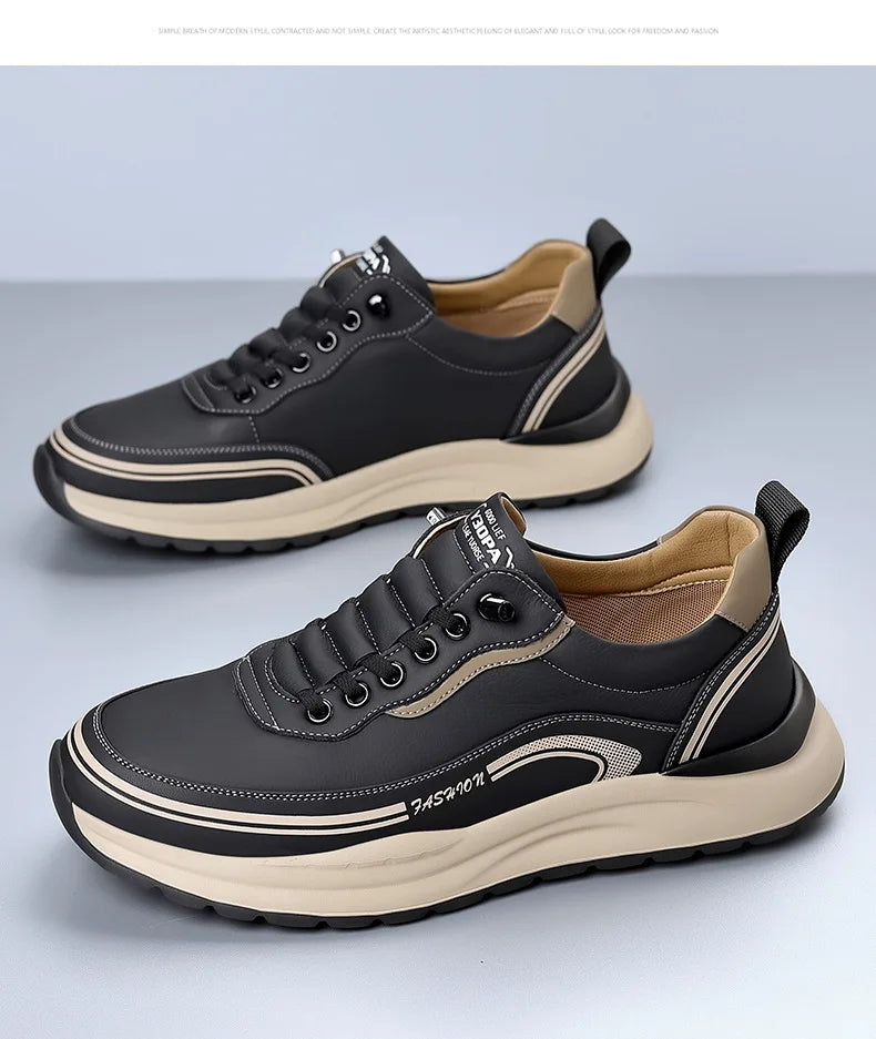 Scarpe Da Uomo Slip On In Pelle Impermeabili Antiscivolo Leggere Traspiranti Mocassini Casual Allingrosso
