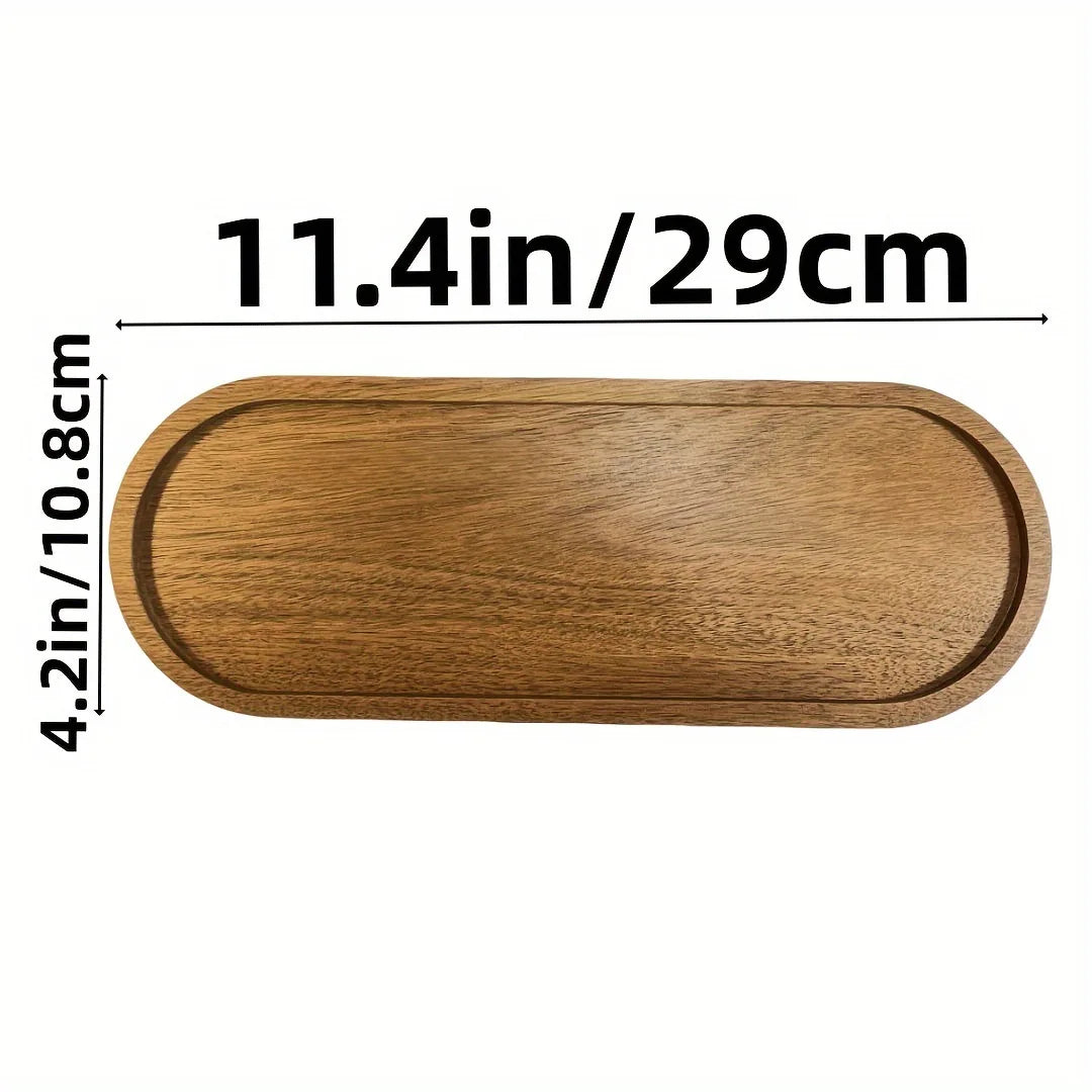 Piatto Di Frutta Giapponese In Legno Massello Rotondo Vassoio Snack Multidimensionale Ad Alto Valore Allingrosso