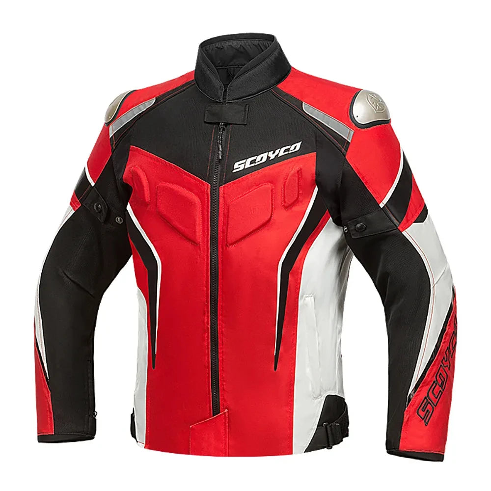 SCOYCO Moto Giacca Impermeabile Anticaduta Traspirante In Rete Con Protezioni Motocross Pantaloni Tuta Uomo