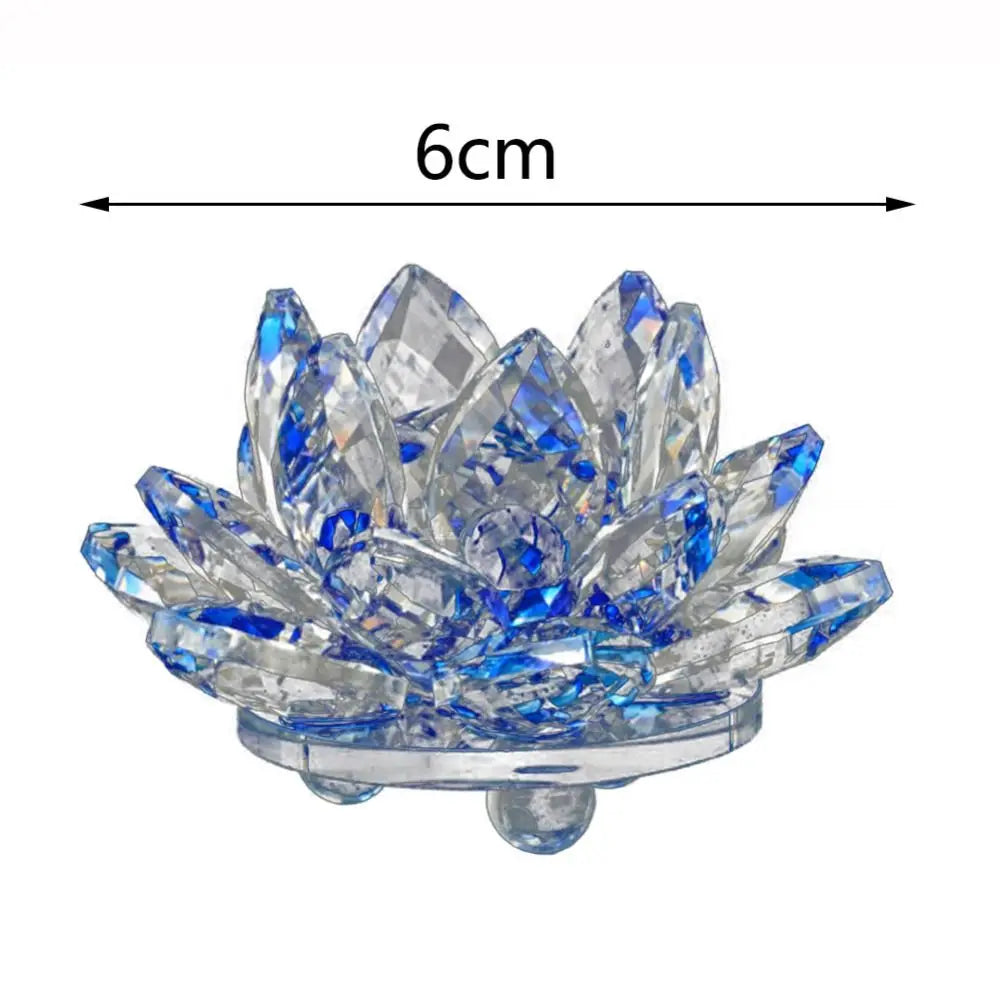 Regali Souvenir Fermacarte Vetro Artigianale Miniatura Fiore Di Loto Decorazione Figurina Cristallo