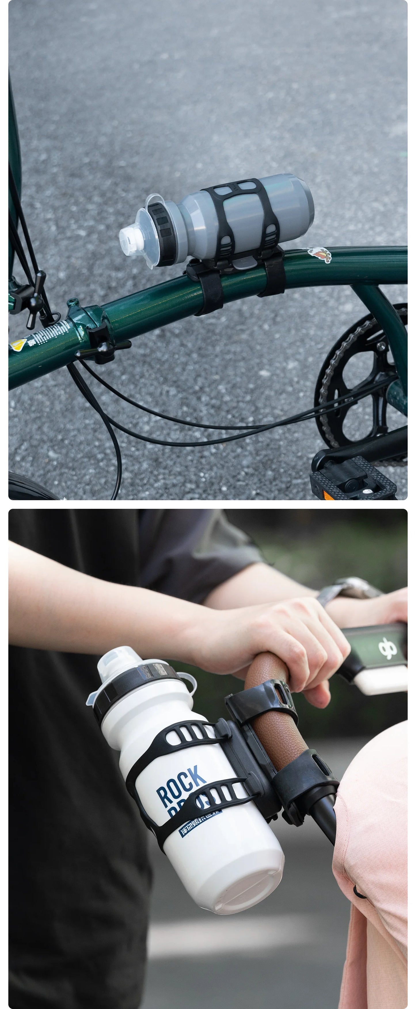 Rockbros Staffa Per Bottiglia D Acqua Magnetico Portatile Per Bici Universale Leggero Con Assorbimento Degli Urti
