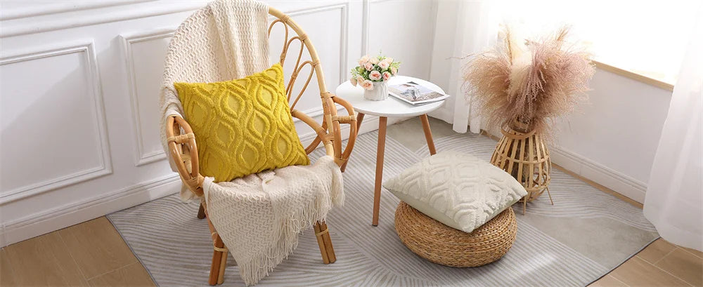 Fodera Per Cuscino Kitinjoy 45x45 In Cotone Peluche Per Divano Letto Soggiorno Casa