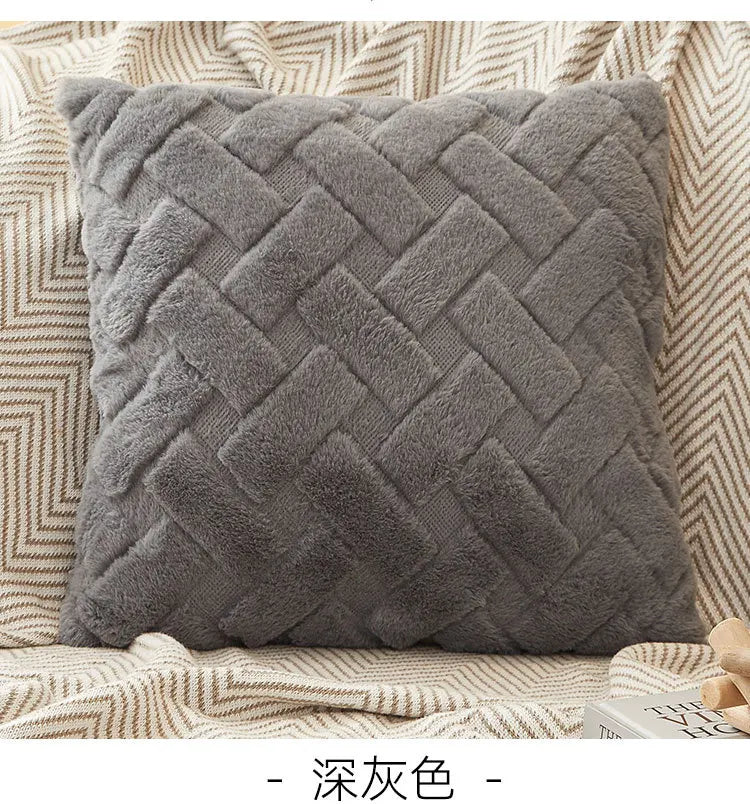 Fodera Per Cuscino In Peluche 45x45 E 30x50 Cm Per Divano Soggiorno Federa Quadrata In Cotone Decorazioni Per La Casa