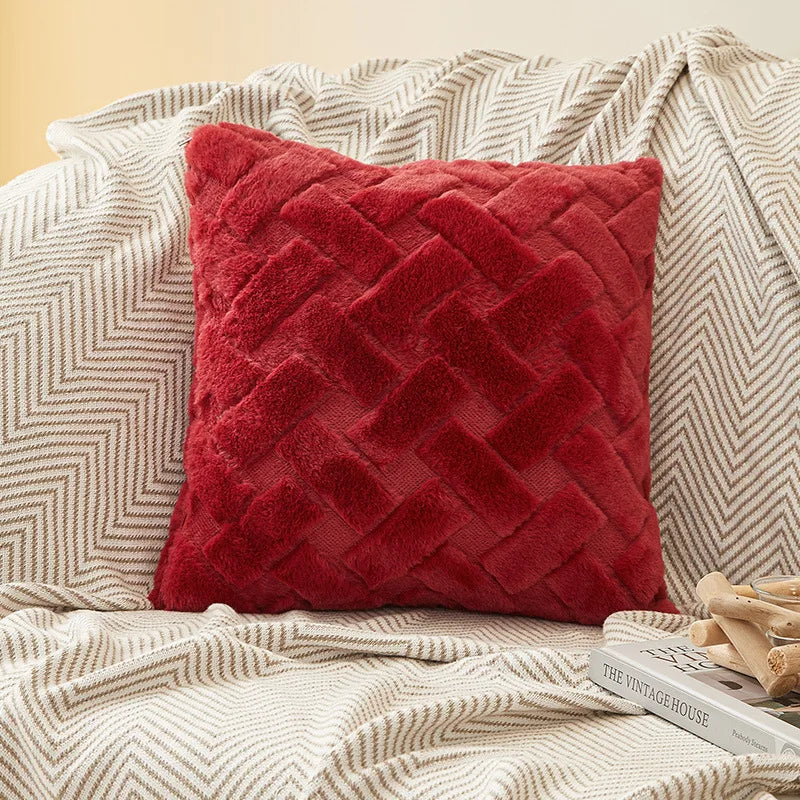 Fodera Per Cuscino In Peluche 45x45 E 30x50 Cm Per Divano Soggiorno Federa Quadrata In Cotone Decorazioni Per La Casa