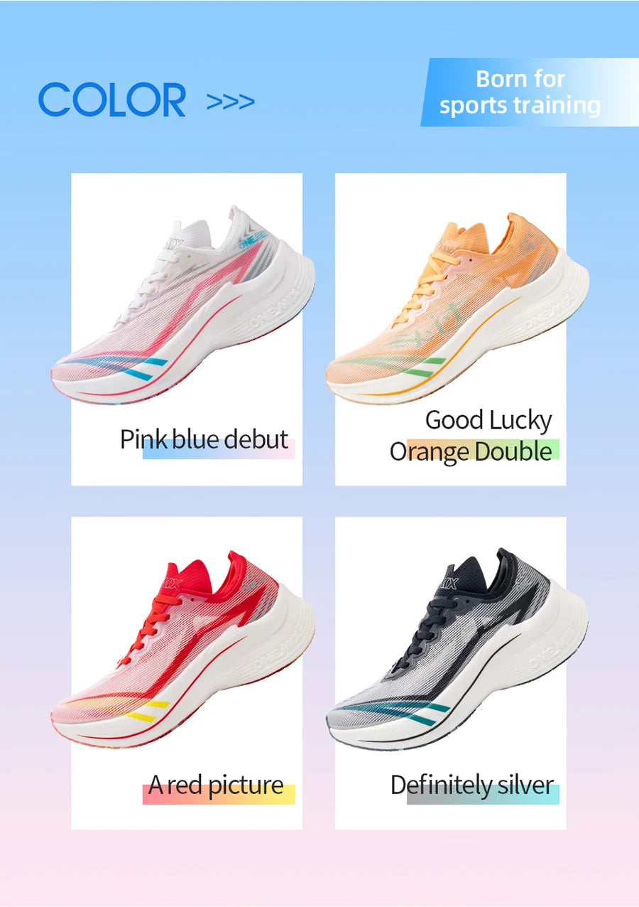 ONEMIX Marathon Scarpe Da Corsa Con Piastra In Carbonio Uomo Antiurto Rimbalzo Ultraleggero E Supporto Stabile