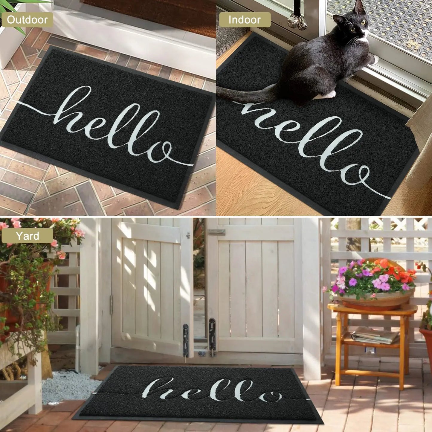 Olanly House Benvenuto Zerbino Tappetino Per Porta Antiscivolo Assorbente Resistente Allo Sporco Per Ingresso