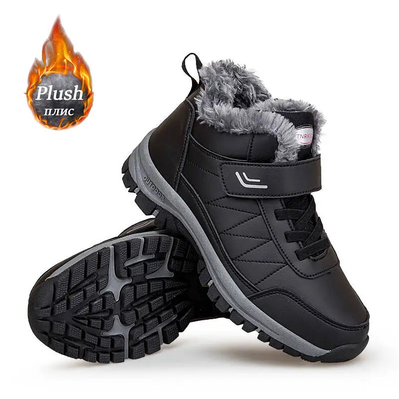 Stivali Invernali Da Uomo In Pelle PU Impermeabili Scarpe Casual Calde Alta Qualità Stivaletti Sneakers